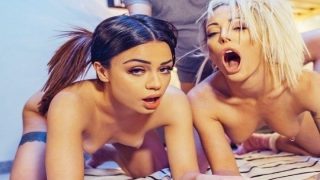 Ateşli kızlarla pansiyonda zevkli mega porno